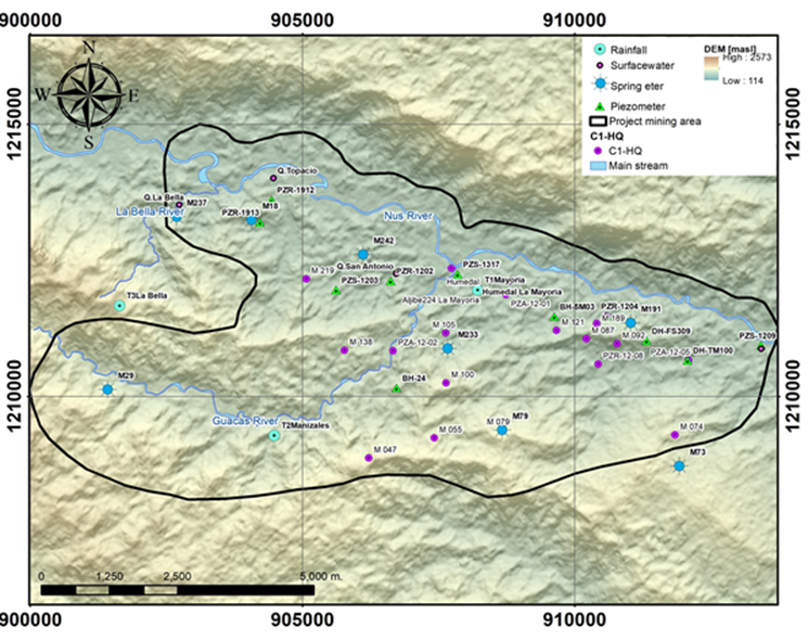 Spatial Distribution of EC Sampling Points for 2020–2021 and C1-HQ